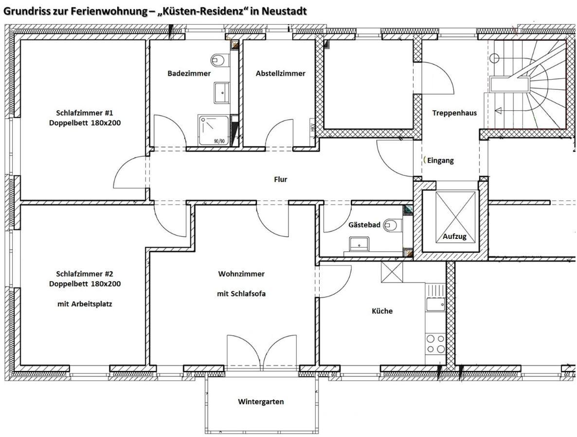 Ferienwohnung Zentrale Und Komfortable "Kuesten-Residenz" Neustadt in Holstein Exterior foto